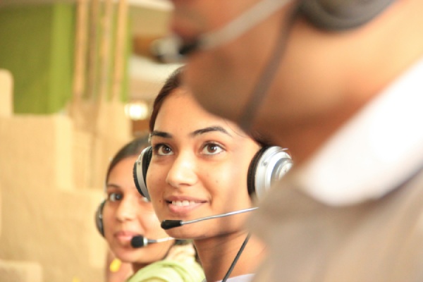 Friendly customer service representative